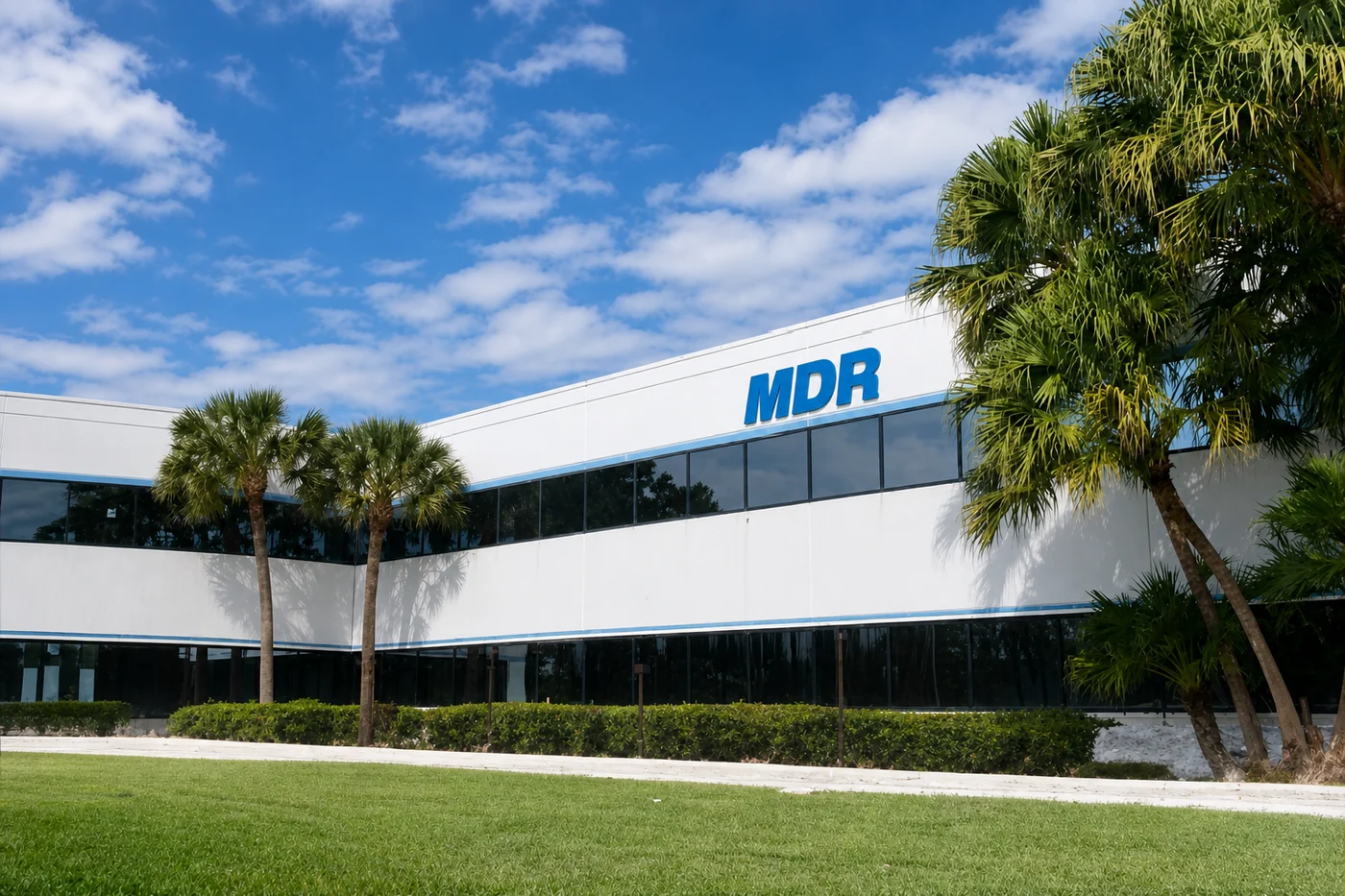 MDR's headquarters building in Sunrise, Florida
