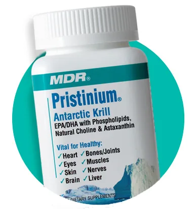 Pristinium Antarctic Krill, pristinium in circle