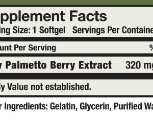 Prostate Health Supplement Facts