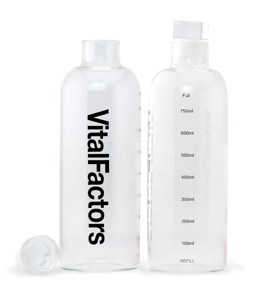 VitalFactors Glass Flask